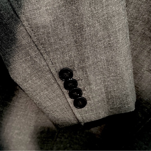 H&M Charcoal Gray Women's Single Breasted Blazer Coat Size M - Picture 8 of 13